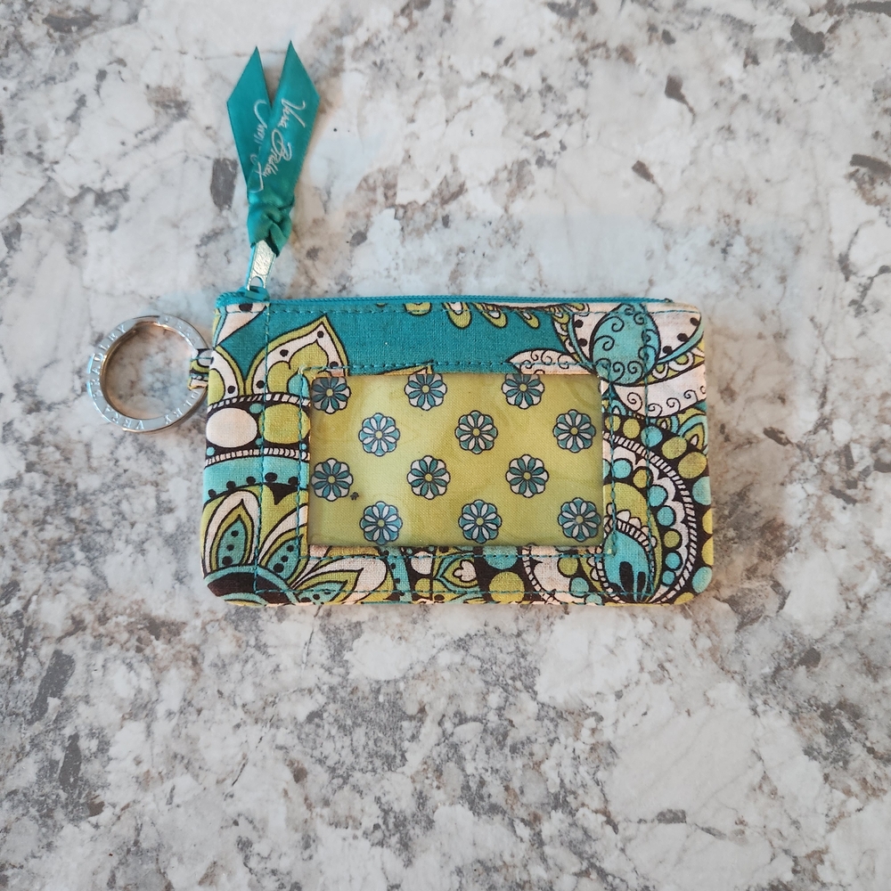 Floral Patterned Keychain Wallet
